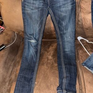 Express Dark Blue Skinny Jeans